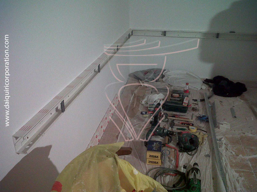 foto obra daiquiri corporation, canaletas