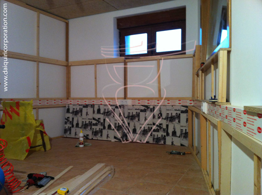 Fotografia obra daiquiri corporation, bastidores