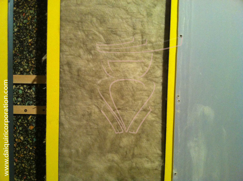 Fotografia obra daiquiri corporation, Aislamiento acustico paredes