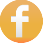 Logotipo facebook blanco en circulo naranja