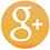 Logotipo google plus blanco en circulo naranja